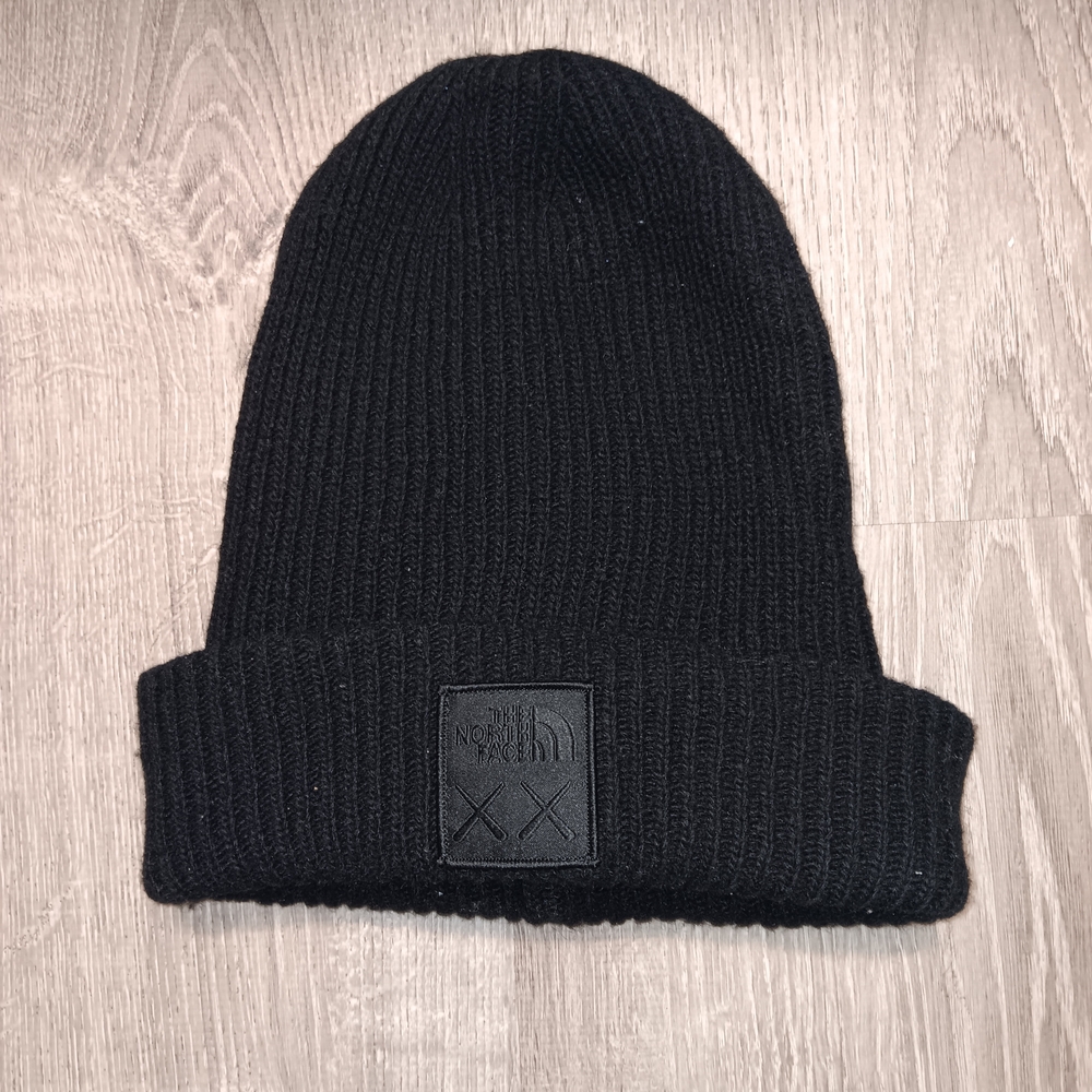 The North Face X Kaws Black Ribbed Knit Hat